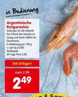 Interspar Argentinische Rotgarnelen Angebot