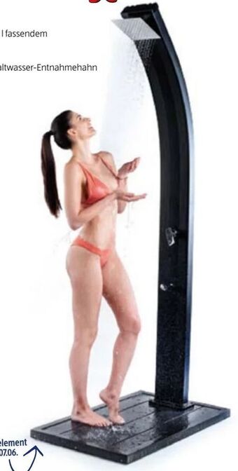 Hofer Solardusche Slim Line Deluxe Angebot