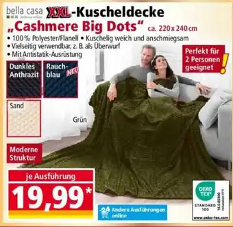 Kuscheldecke Cashmere Big Dots