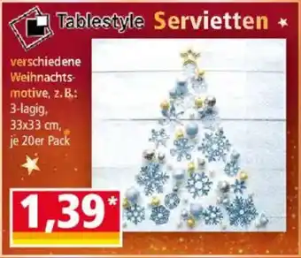 Norma Tablestyle Servietten Angebot