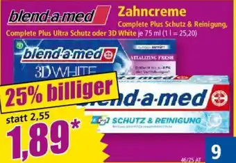 Norma Zahncreme Angebot