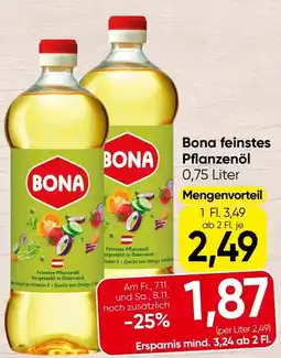 Spar BONA Feinstes Pflanzenöl Angebot