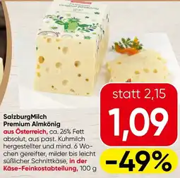 Spar Salzburg Milch Premium Almkönig Angebot