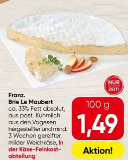Spar Franz. Brie Le Maubert Angebot