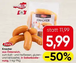 Spar Knacker aus Österreich, Angebot