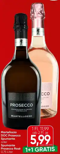 Spar Martellozzo DOC Prosecco Spumante oder Spumante Prosecco Rosé Angebot