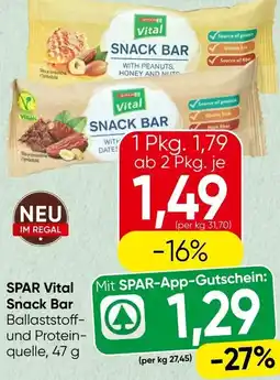 Spar SPAR Vital Snack SNACK BAR Angebot