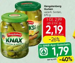 Spar Hengstenberg Gurken Angebot