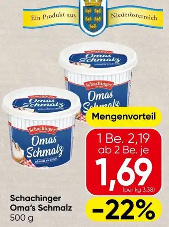 Spar Schachinger Oma's Schmalz Angebot