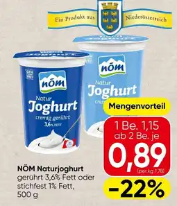Spar NÖM Naturjoghurt Angebot