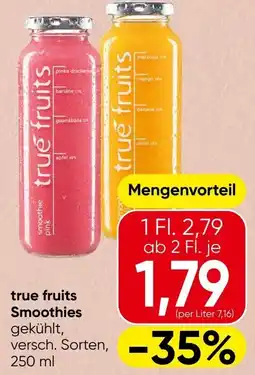 Spar true fruits Smoothies Angebot