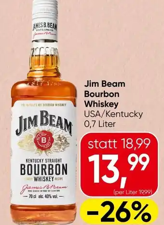 Spar Jim Beam Bourbon Whiskey Angebot
