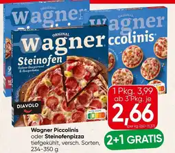 Spar Wagner Piccolinis oder Steinofenpizza Angebot