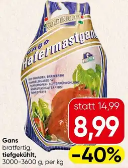 Spar Gans bratfertig, tiefgekühlt Angebot