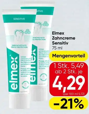 Spar Elmex Zahncreme Sensitiv Angebot
