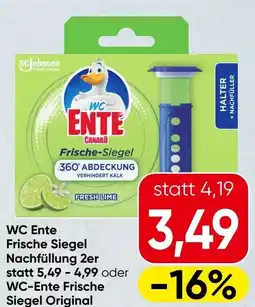 Spar WC-Ente Frische Nachfüllung 2er oder WC-Ente Frische Siegel Original Angebot