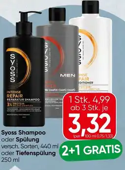 Spar Syoss Shampoo oder Spülung Angebot