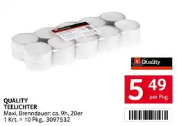 Transgourmet Quality teelichter Angebot