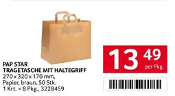Transgourmet Pap star tragetasche mit haltegriff Angebot