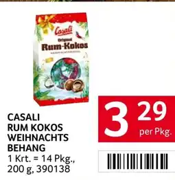Transgourmet Casali rum kokos weihnachts behang Angebot
