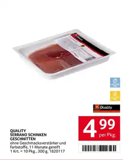 Transgourmet Quality serrano schinken geschnitten Angebot