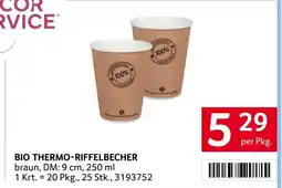 Transgourmet BIO THERMO-RIFFELBECHER Angebot