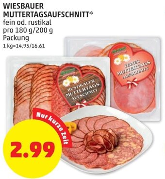 PENNY Wiesbauer Muttertagsaufschnitt Angebot