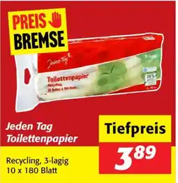 Nah&Frisch Jeden Tag Toilettenpapier Angebot