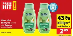 Nah&Frisch Glem Vital Shampoo oder Balsam Angebot