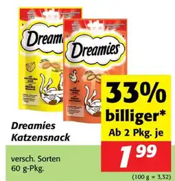 Nah&Frisch Dreamies Katzensnack Angebot