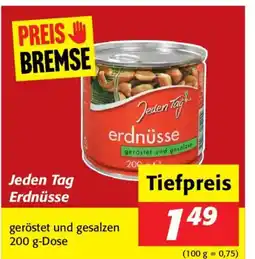 Nah&Frisch Jeden Tag Erdnüsse Angebot