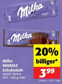 Nah&Frisch Milka mmmax schokolade Angebot