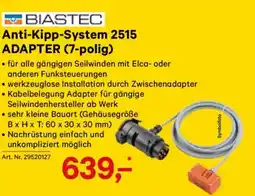 Lagerhaus BIASTEC Anti-Kipp-System 2515 ADAPTER (7-polig) Angebot