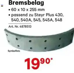Lagerhaus Bremsbelag Angebot