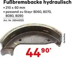 Lagerhaus Fußbremsbacke hydraulisch Angebot