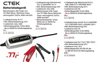 Lagerhaus CTEK Batterieladegerät Angebot