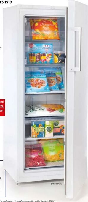 Hofer No-Frost Gefrierschrank GFS 1519 Angebot