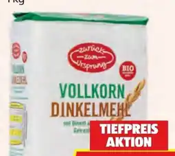Hofer Zurück zum Ursprung Bio-Vollkorn Dinkelmehl Angebot