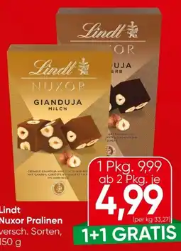 Eurospar Lindt Pralinen Nuxor Angebot