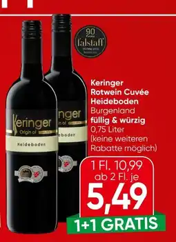 Spar Weingut Keringer Rotwein Cuvée Heideboden Angebot