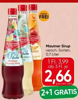 Spar Mautner Markhof Sirup Angebot