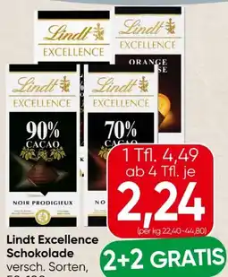 Spar Lindt Excellence Tafeln Angebot