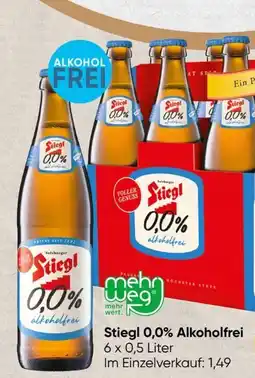 Spar Stiegl Biere 0,0% Alkoholfrei Angebot
