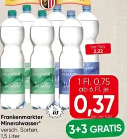 Spar Frankenmarkter Mineralwasser Angebot