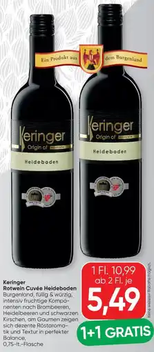 SPAR Gourmet Weingut Keringer Rotwein Cuvée Heideboden Angebot