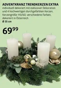 Bellaflora Adventkranz trendkerzen extra Angebot