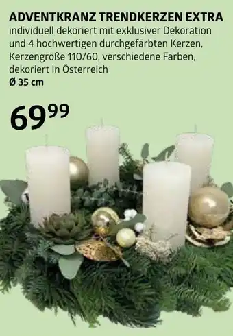 Bellaflora Adventkranz trendkerzen extra Angebot