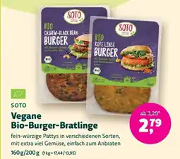 Denn's Biomarkt Vegane Bio-Burger-Bratlinge Angebot