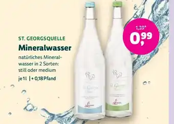 Denn's Biomarkt St. georgsquelle mineralwasser Angebot