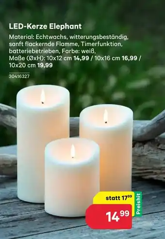 BayWa LED-Kerze Elephant Angebot
